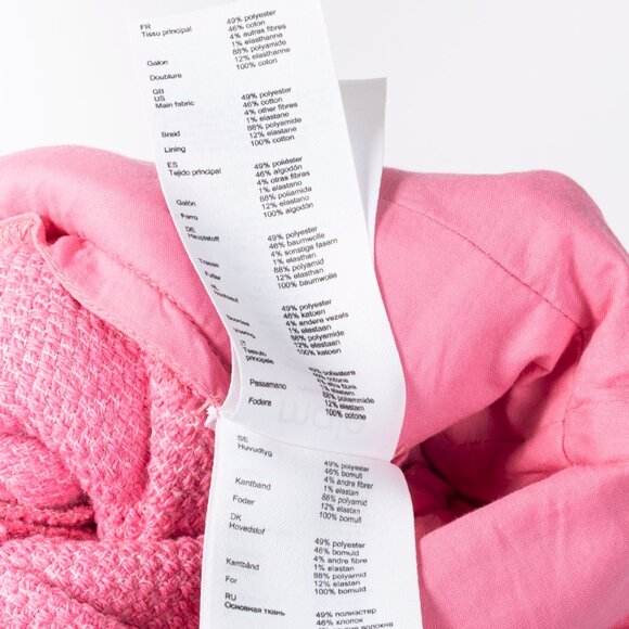 Maje Rose Cotton-Tweed Braided-Trim Wide-Leg Pant Suit - Picture 14 of 16